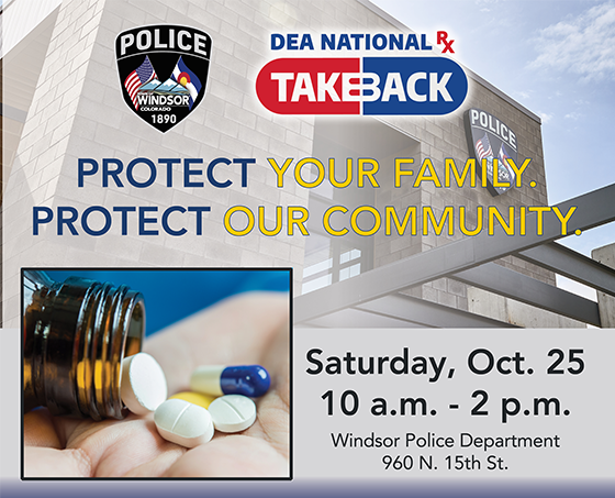 Drug Take Back Day is October 25 from 10 a.m to 2 p.m.
